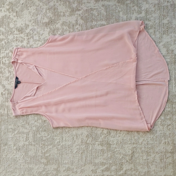 Chadwick's of Boston High Low Pleated Top S Dusty Rose - Picture 9 of 16